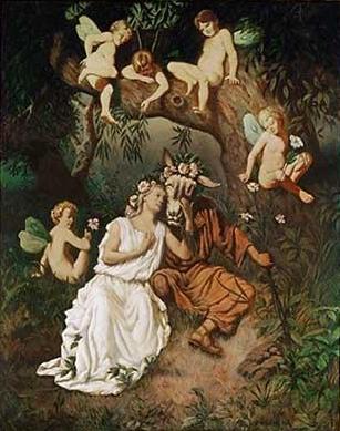 ROBERT, Hubert Titania in ihrer wunderbaren Tauschung begriffen oil painting image